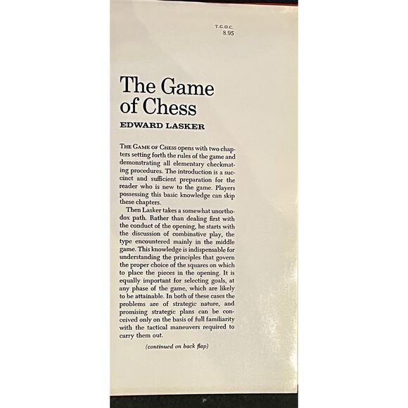 THE GAME of CHESS: The Strategy and Tactics of Expert Play By Edward Lasker *VG* - Picture 4 of 10